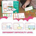 puzgic Stem Kids Toys for Creative Learning Building Educational Resources Kids Toy for Preschool and Kindergarten 3 4 5 6 Years Old Boys and Girls Brain Teaser Montessori Smart Sticks Toys