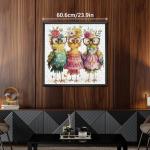 Funny Chicken Puzzles for Adults 1000 Pieces, Cute Bird Flower Jigsaw Puzzles, Beautiful Animal Art Puzzles