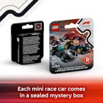 LEGO F1 Collectible Race Cars, 6 Pack - Building Set for Boys & Girls, Ages 6+ - Birthday Party Favor or Gift - Mystery Box W/Surprise F1 Car Toys - Travel Toys for Kids - 66796