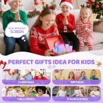 IROO Karaoke Machine for Kids, 2025 TOP Toys Christmas Birthday Gifts Ideas for Girls Ages 4, 5, 6, 7, 8, 9, 10, 12+ Years Old, Portable Mini MP3 Player with 2 Wireless Mics for Party