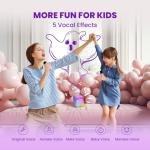 IROO Karaoke Machine for Kids, 2025 TOP Toys Christmas Birthday Gifts Ideas for Girls Ages 4, 5, 6, 7, 8, 9, 10, 12+ Years Old, Portable Mini MP3 Player with 2 Wireless Mics for Party