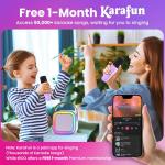 IROO Karaoke Machine for Kids, 2025 TOP Toys Christmas Birthday Gifts Ideas for Girls Ages 4, 5, 6, 7, 8, 9, 10, 12+ Years Old, Portable Mini MP3 Player with 2 Wireless Mics for Party