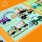 Magnetic Puzzles for Kids Ages 1-3, Travel Toddler Puzzles Ages 2-4 Year, Excavator Refrigerator Magnet for Kids Learning Gift for Road Trip