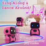 Contixo R1 Kids Robot Toy, Pink Interactive Smart Robots with Voice Control Talking Dancing Learning Touch Sensor Compact Educational Portable Toy for Boys Girls Toddlers 3-8 Years Old Birthday Gifts