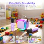 IROO Karaoke Machine for Kids, 2025 TOP Toys Christmas Birthday Gifts Ideas for Girls Ages 4, 5, 6, 7, 8, 9, 10, 12+ Years Old, Portable Mini MP3 Player with 2 Wireless Mics for Party