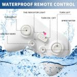 BLmukce 2.4GHz Remote Control Shark Toy for Pool, 1:18 Scale High Simulation RC Shark with Light & Spray Water, Electric Remote Controlled Swimming Water Pool Toys for 4 5 6 7 Year olds Kid Boys Girls