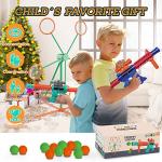 Marlrin Shooting Games Toys for Age 5 6 7 8 9 10+ Year Old Boys, Kids Toy Sports & Outdoor Game with Moving Shooting Target & 2 Popper Air Toy Guns & 24 Foam Balls, Gifts for Boys and Girls