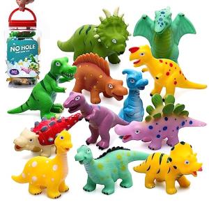 Hely Cancy Dinosaur Bath Toys for Toddler, No Hole Baby Bathtub Shower Water Pool Toys
