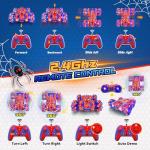 SOGAWEBB Spider Gesture Sensing Remote Control Car, Double Sided RC Cars with Full-Body Light, 2.4GHz Hand Controlled Rechargeable RC Stunt Car Toys for Boys 4 5 6 7 8 9 10 11 12