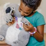 Melissa & Doug Created by Me! Heart Beads Wooden Bead Kit, 120+ Beads and 5 Cords for Jewelry-Making