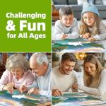 Eibsee Lake Jigsaw Puzzles 1000 Pieces Nature Landscape Puzzles for Adults 1000 Pieces with Letters on Back Hard Impossible Difficult Challenging Family Puzzle Mountain Scenery Lake Puzzles