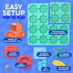 CoolToys Build-A-Track Brain Teaser Puzzles for Kids Ages 4-8 - Educational Smart Logic Board Game for Children, 4 Levels & 100+ Skill-Building Challenges, Fun Home & Travel Boys & Girls STEM Activity