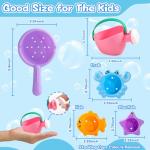 Baby Bath Toys for Kids Ages 1-3 5 PCS Toddler Bath Toys Mold Free for 2-4 Bathtub Sand Beach Pool Water Toys for 1+ Year Old Girl Gifts (Color Random)