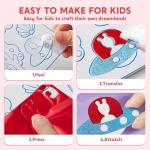 Klever Kits Foil Art Kit for Kids - Arts & Crafts Supplies, Mess Free Coloring, Foil Foam Stickers, Creative Travel Toys, Birthday Gifts for Boys & Girls Ages 4 and Up