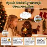 AI Talking Interactive Toy Figure, ChatGPT Large Smart Stuffed Animal Gorilla with Real Time Voice, Educational Companion Toy for Girls and Boys,Christmas Gift for Kids,Seniors & Elderly.