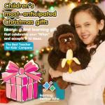 AI Talking Interactive Toy Figure, ChatGPT Large Smart Stuffed Animal Gorilla with Real Time Voice, Educational Companion Toy for Girls and Boys,Christmas Gift for Kids,Seniors & Elderly.