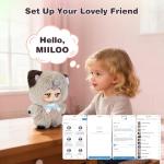 IvyBess AI Smart Stuffed Animal with ChatGPT-Real-Time Voice Interactive Plush Toy, Learning Assistant & Emotional Companion for Kids 3+ Interactive Plush Stuffed Animal Toys (Small)