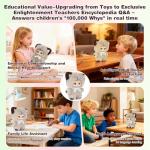 IvyBess AI Smart Stuffed Animal with ChatGPT-Real-Time Voice Interactive Plush Toy, Learning Assistant & Emotional Companion for Kids 3+ Interactive Plush Stuffed Animal Toys (Small)