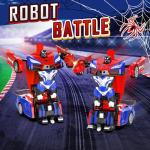 Febyhim Remote Control Car, One-Button Transform Toys Car, 2.4GHz RC Cars 1:18 Scale, 360 Degree Rotation Police Car Toy Transforming into Robot Toy for Boys Girl Kids 4-7 8-12 6-8, Birthday