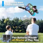 4DRC V32 Foam Remote Control Airplanes RC Planes for Kids Adults, RC Airplane Fighter Jet with Light, 360° Flip Fighter Jet Toys, Stunt Roll, Airplane Toy Gifts for Kids Boys