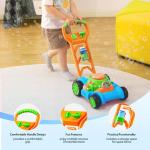 SLOOSH Bubble Lawn Mower Toddler Toys - Spill-Proof Bubble Machine Pretend Gardening Play Toy for Age 1 2 3 1-3 Year Old Baby Boys Indoor Outdoor Use, Push Toys Xmas Christmas Birthday Gifts (Blue)
