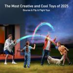 AMERFIST The Latest Cool and Magical Flying Toy, Combining AI Motion Control Technology with Contact Sensing System, Make it Become Bounce & Flip & Flight Toys, Fully unleashing Your Creativity.