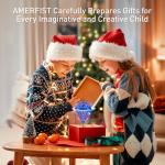 AMERFIST The Latest Cool and Magical Flying Toy, Combining AI Motion Control Technology with Contact Sensing System, Make it Become Bounce & Flip & Flight Toys, Fully unleashing Your Creativity.