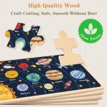 Puzzles for Kids Ages 4-6, 4 Packs 24 Piece Wooden Jigsaw Puzzles for Toddlers 5-8 Preschool Educational Puzzles Boards Toys Gifts for 4 5 6 7 8 Boys Girls