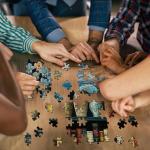 Wildflower Puzzles for Adults 1000 Pieces, PICKFORU Vintage Flower Book Puzzle, Wildflower Pages Jigsaw Puzzle for Book Lover, Floral Art Bookshelf Library Puzzles