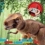 Discovery™ Remote Control T-Rex Dinosaur – Realistic Jurassic RC Action Figure with Walking Legs, Roaring Sounds, Chomping Mouth| Dinosaur Toys for Kids| Boys Toys RC Car Gift| Fun Dino for Ages 6+