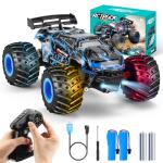 BIFYTON Remote Control Car, 1:18 Scale Rc Cars, All-Terrain RC Truck with LED Light, 20KM/H, Rechargeable, 2WD, 2.4GHz, Sturdy PVC Shell, Remote Control Truck for Boys 4-7 8-12, Beginner
