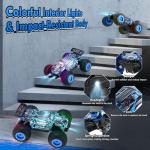 BIFYTON Remote Control Car, 1:18 Scale Rc Cars, All-Terrain RC Truck with LED Light, 20KM/H, Rechargeable, 2WD, 2.4GHz, Sturdy PVC Shell, Remote Control Truck for Boys 4-7 8-12, Beginner