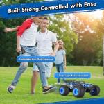 BIFYTON Remote Control Car, 1:18 Scale Rc Cars, All-Terrain RC Truck with LED Light, 20KM/H, Rechargeable, 2WD, 2.4GHz, Sturdy PVC Shell, Remote Control Truck for Boys 4-7 8-12, Beginner