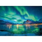 Northern Lights 500 Piece Puzzles for Adults Kids Aurora Nature Landscape Jigsaw Puzzles Family Challenging Mountain Lake Scenery Puzzles (21"x15")