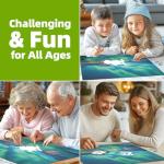 Northern Lights 500 Piece Puzzles for Adults Kids Aurora Nature Landscape Jigsaw Puzzles Family Challenging Mountain Lake Scenery Puzzles (21"x15")