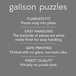Galison Beside The Sea – 500 Piece Puzzle Fun and Challenging Activity with Bright and Bold Artwork of Charming Village and Sea Scenery for Adults and Families