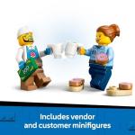 LEGO City Donut Truck Toy - Building Toy for Kids, Boys and Girls, Ages 5+ - Mobile Donut Stand with 2 Minifigures and Other Accessories - Fun Gift Idea for Birthdays & Holidays - 60452