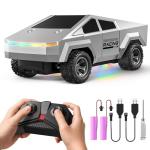 HOMETALL Remote Control Car RC Trucks - 2WD RC Truck Toy RC Cars for All Terrain, 1/24 Scale Pick-up Hobby Monster Truck Toys 2.4GHz Off-Road Vehicles Kids Gifts for Boys/Girls Age 3+, Silver