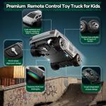 HOMETALL Remote Control Car RC Trucks - 2WD RC Truck Toy RC Cars for All Terrain, 1/24 Scale Pick-up Hobby Monster Truck Toys 2.4GHz Off-Road Vehicles Kids Gifts for Boys/Girls Age 3+, Silver