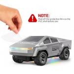 HOMETALL Remote Control Car RC Trucks - 2WD RC Truck Toy RC Cars for All Terrain, 1/24 Scale Pick-up Hobby Monster Truck Toys 2.4GHz Off-Road Vehicles Kids Gifts for Boys/Girls Age 3+, Silver