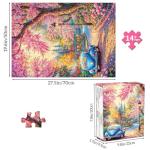 TangMosaic Romantic Corner Spring Jigsaw Puzzles, Puzzles for Adults 1000 Pieces, Amour Alcove Impossible Challenging Puzzles Game, Home Decoration Puzzle, Gifts for Valentine's Day Easter