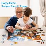 100 Piece Puzzles - Four Seasons Scenery Large Piece Puzzles for Senior Adults Kids Puzzle Ages 5-8 Jigsaw Puzzle for Kids Ages 4-6 6-8 8-10 Year Old Educational Toys for Girls Boys 4-Pack