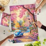 TangMosaic Romantic Corner Spring Jigsaw Puzzles, Puzzles for Adults 1000 Pieces, Amour Alcove Impossible Challenging Puzzles Game, Home Decoration Puzzle, Gifts for Valentine's Day Easter