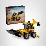 LEGO Technic Backhoe Loader Construction Toy - Building Toy Set for Boys and Girls, Ages 7+ - Educational Gift Idea for Kids Birthday with Usable Back Digger, Scoop, & Outriggers - 42197