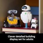 LEGO Disney & Pixar Wall-E & EVE Building Set for Adults, Ages 18+ - Home Office, Book Shelf, or Room Decor for Disney Fans - Gift Ideas for Men & Women - 43279