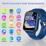 Tixpc Smart Watch for Kids with 39 Puzzle Games HD Touch Screen Camera Music Player Pedometer Alarm Clock Calculator Flashlight 12/24 hr Gifts for 4-12 Year Old Boys Toys for Kids
