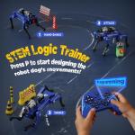 TUEESN Smart Robot Dog - Interactive STEM Toys with Voice & Remote Control, 30+ Lifelike Actions, Programmable Play, 25m Range, Durable & Safe - Best Gift for Kids 6-12