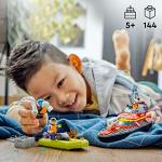 LEGO City Fire Rescue Boat Building Set - Floatable Boat Toy for Boys & Girls, Ages 5+ - Kids Pretend Play Toy for Preschool - Gift for Birthdays - 60373