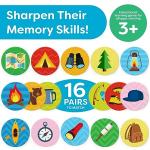 Matching Memory Game - Memory Games For Kids Ages 4-8 - Memory Matching Games For Toddlers 3-5 - Kids Camping Toys Gifts - Preschool Board Game - Preschool Learning Activities Educational Toys