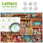 Circus Bookshelf Puzzles for Adults 1000 Pieces Colorful Vintage Artwork Jigsaw Puzzles with Letters on Back Hard Impossible Difficult Challenging Funny Family Puzzle (27.5"x19.6")